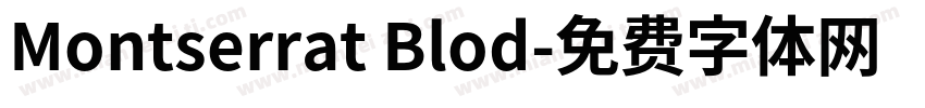 Montserrat Blod字体转换